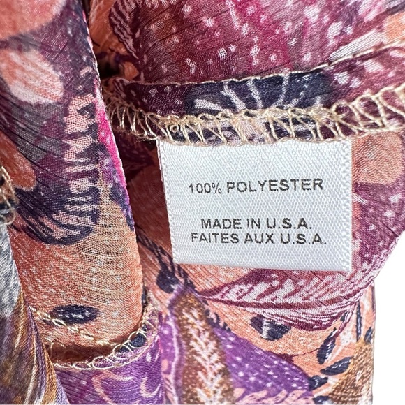 MISA LOS ANGELES Ilya Augusta Batik Tiered Ruffle Chiffon Midi Dress - Picture 12 of 15